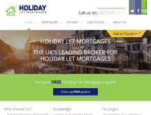 Tablet Screenshot of holidayletmortgages.co.uk